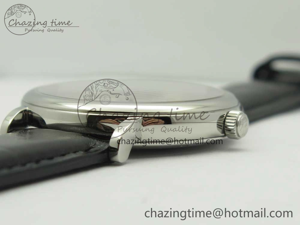 Portofino Automatic SS FKF 1:1 Best Edition White Dial SS Markers on Black Leather Strap A2892