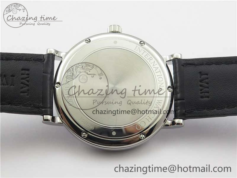 Portofino Automatic SS IW356523 FKF 1:1 Best Edition Blue Dial on Black Croco Strap A2892