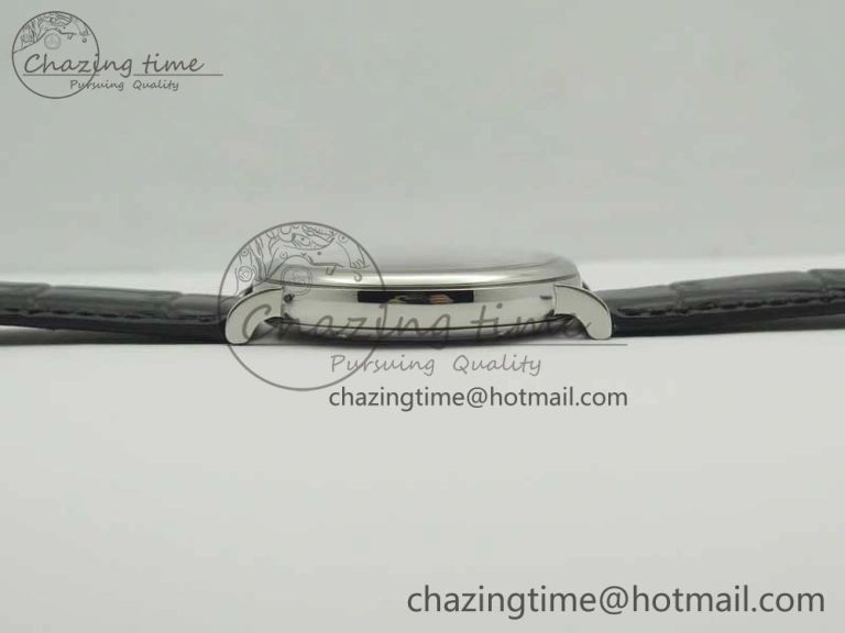 Portofino Automatic SS MKF 1:1 Best Edition Black Dial On Black Leather Strap MIYOTA 9015 V5