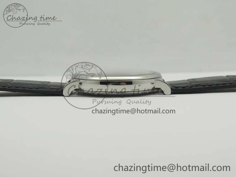 Portofino Automatic SS MKF 1:1 Best Edition Black Dial On Black Leather Strap MIYOTA 9015 V5