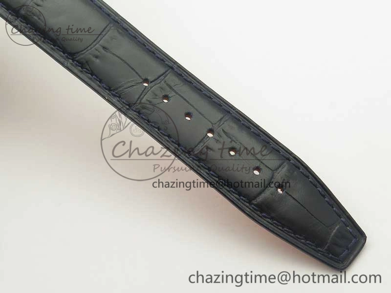 Portofino Automatic SS MKF 1:1 Best Edition Blue Dial On Blue Leather Strap MIYOTA 9015 V5