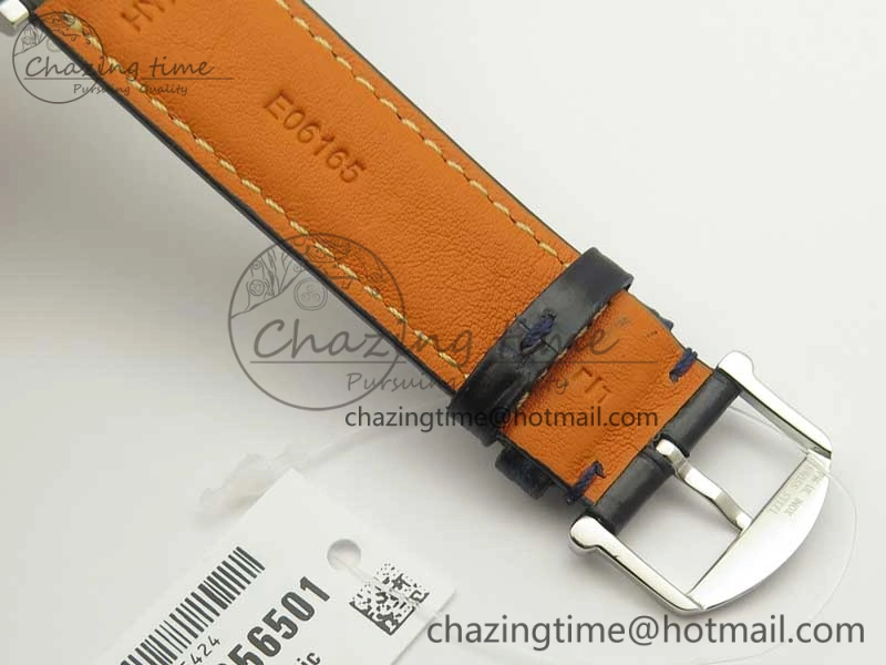 Portofino Automatic SS MKF 1:1 Best Edition Blue Dial On Blue Leather Strap MIYOTA 9015 V5