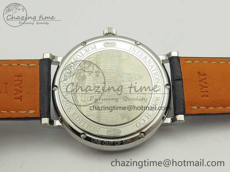 Portofino Automatic SS MKF 1:1 Best Edition Blue Dial On Blue Leather Strap MIYOTA 9015 V5