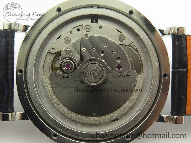 Portofino Automatic SS MKF 1:1 Best Edition Blue Dial On Blue Leather Strap MIYOTA 9015 V5