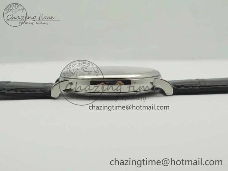 Portofino Automatic SS MKF 1:1 Best Edition White Dial On Black Leather Strap MIYOTA 9015 V5