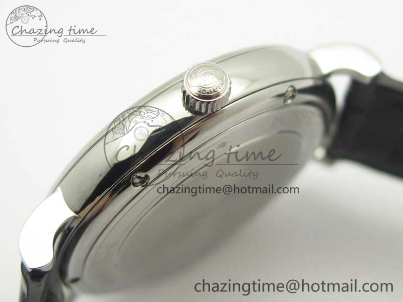 Portofino Automatic SS MKF 1:1 Best Edition White Dial On Black Leather Strap MIYOTA 9015 V5