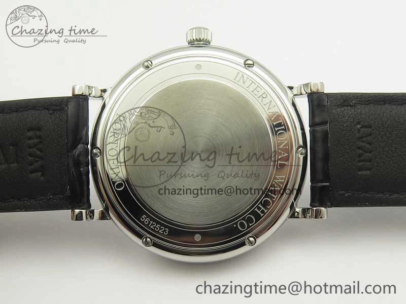 Portofino Automatic SS MKF 1:1 Best Edition White Dial On Black Leather Strap MIYOTA 9015 V5