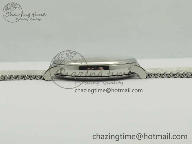 Portofino Automatic SS MKF 1:1 Best Edition White Dial On SS Mesh Bracelet A2892 V4