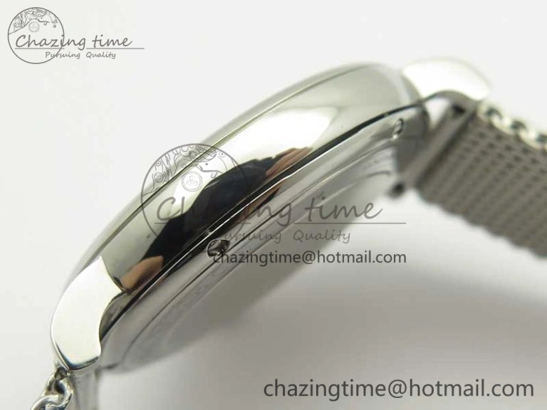Portofino Automatic SS MKF 1:1 Best Edition White Dial On SS Mesh Bracelet A2892 V4