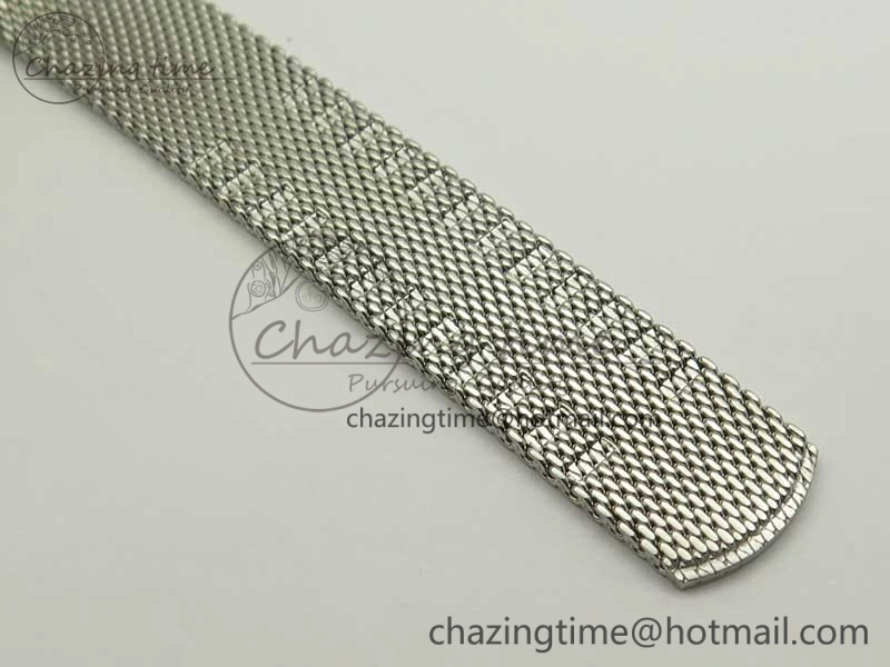 Portofino Automatic SS MKF 1:1 Best Edition White Dial On SS Mesh Bracelet A2892 V4