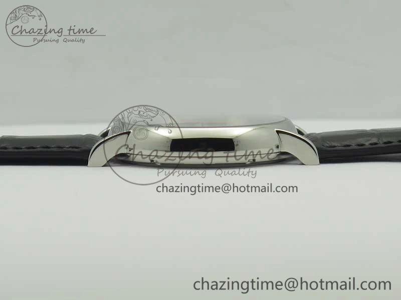 Portofino Automatic SS TWF 1:1 Best Edition Black Dial on Black Leather Strap A2892