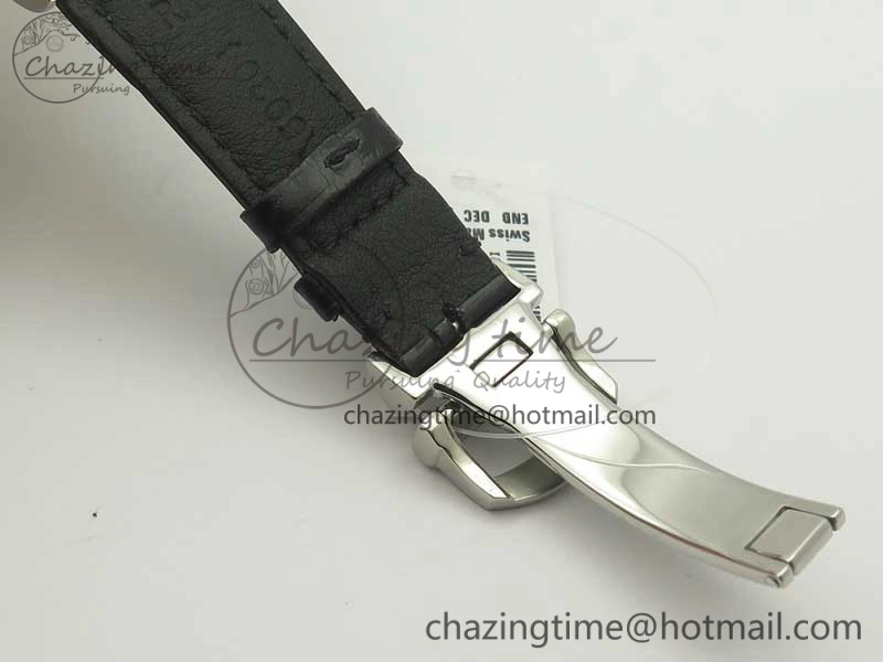 Portofino Automatic SS TWF 1:1 Best Edition Blue Dial on Black Leather Strap A2892