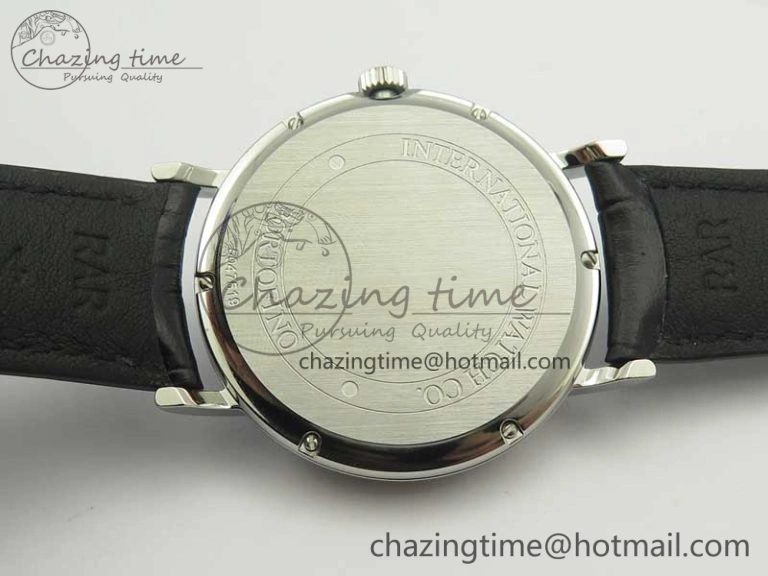 Portofino Automatic SS TWF 1:1 Best Edition Blue Dial on Black Leather Strap A2892