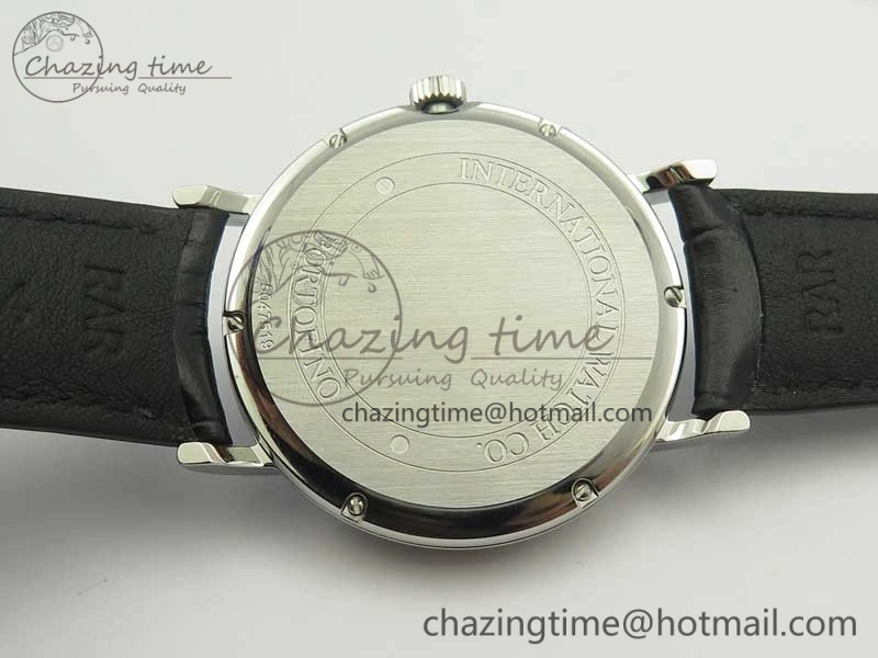 Portofino Automatic SS TWF 1:1 Best Edition Blue Dial on Black Leather Strap A2892