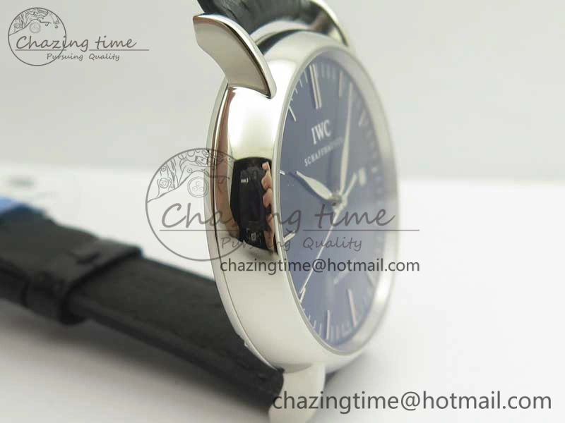 Portofino Automatic SS TWF 1:1 Best Edition Blue Dial on Black Leather Strap A2892