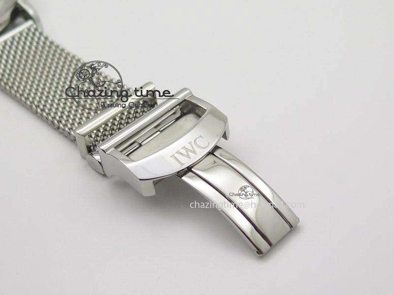 Portofino Chrono SS White Dial on SS Mesh Bracelet A7750