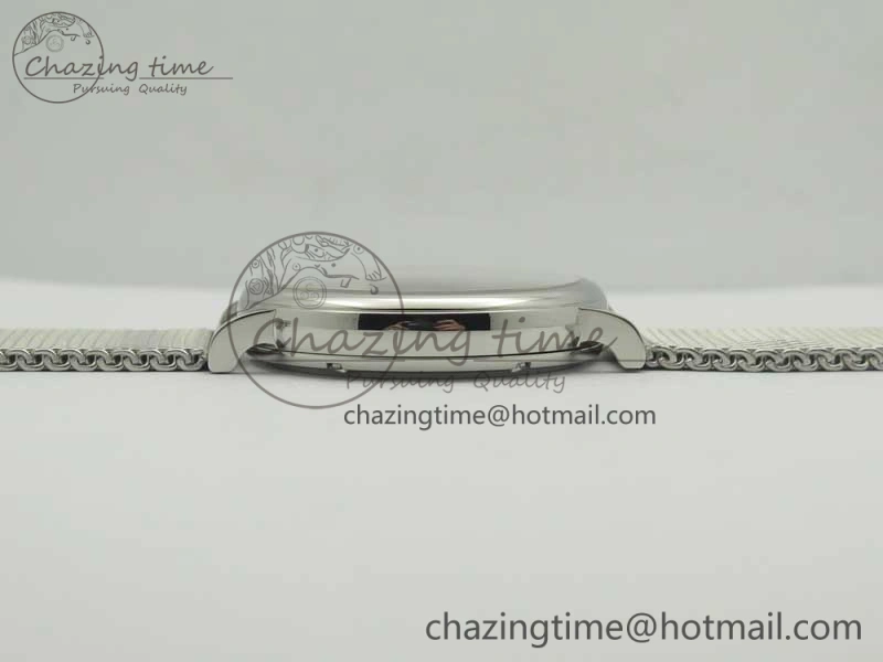 Portofino IW356501 SS V3 MK 1:1 Best Edition Black Dial On SS Mesh Bracelet MIYOTA 9015