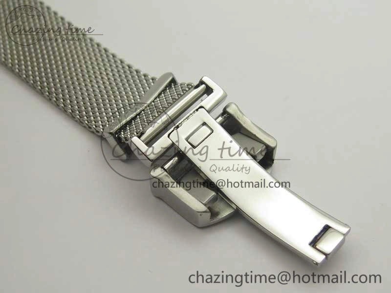 Portofino IW356501 SS V3 MK 1:1 Best Edition Black Dial On SS Mesh Bracelet MIYOTA 9015