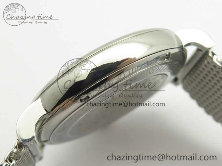 Portofino IW356501 SS V3 MK 1:1 Best Edition Blue Dial On SS Mesh Bracelet MIYOTA 9015