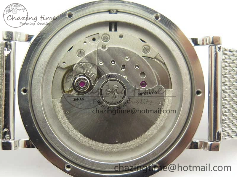 Portofino IW356501 SS V3 MK 1:1 Best Edition Blue Dial On SS Mesh Bracelet MIYOTA 9015