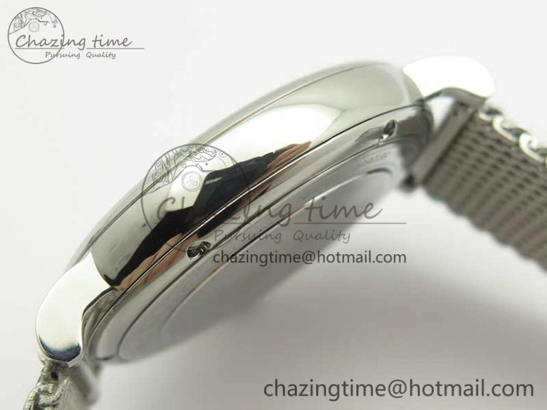 Portofino IW356501 SS V3 MK 1:1 Best Edition White Dial Gold Markers On SS Mesh Bracelet MIYOTA 9015