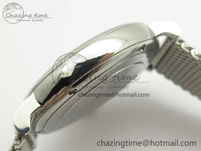 Portofino IW356501 SS V3 MK 1:1 Best Edition White Dial Gold Markers On SS Mesh Bracelet MIYOTA 9015