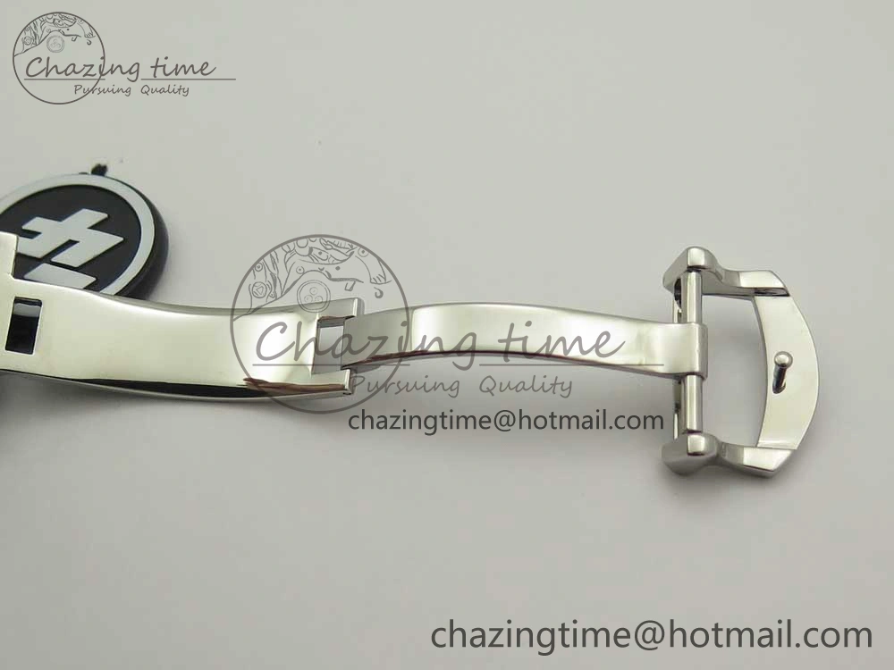 Portofino IW391022 SS ZK 1:1 Best Edition White Dial Gold Markers On Black Leather Strap A7750