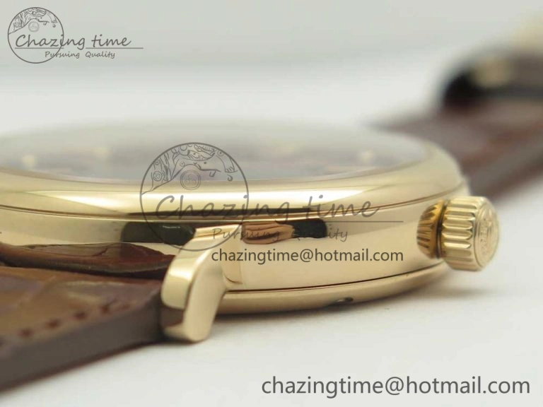 Portofino IW458101 RG MK 1:1 Best Edition Gray Dial On Brown Leather Strap MIYOTA 9015