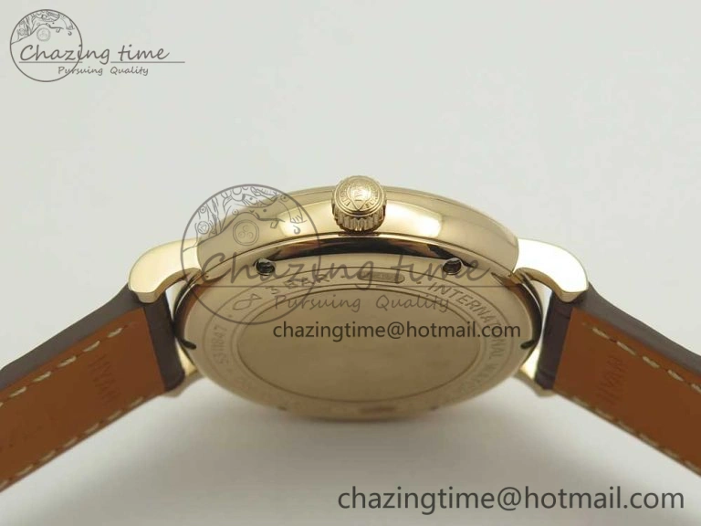 Portofino IW458101 RG MK 1:1 Best Edition Gray Dial On Brown Leather Strap MIYOTA 9015
