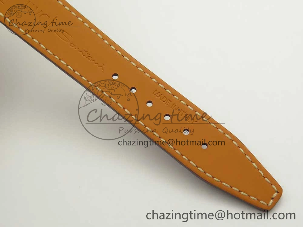 Portofino IW458101 RG MK 1:1 Best Edition Gray Dial On Brown Leather Strap MIYOTA 9015
