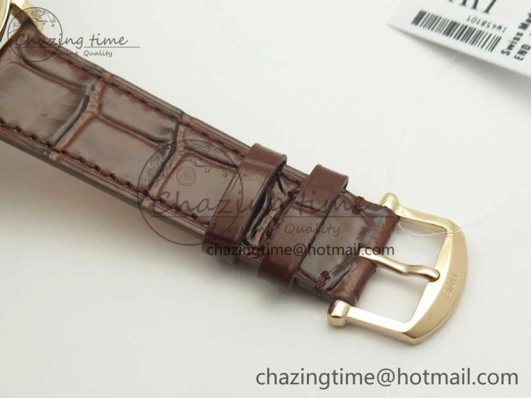 Portofino IW458101 RG MK 1:1 Best Edition Gray Dial On Brown Leather Strap MIYOTA 9015