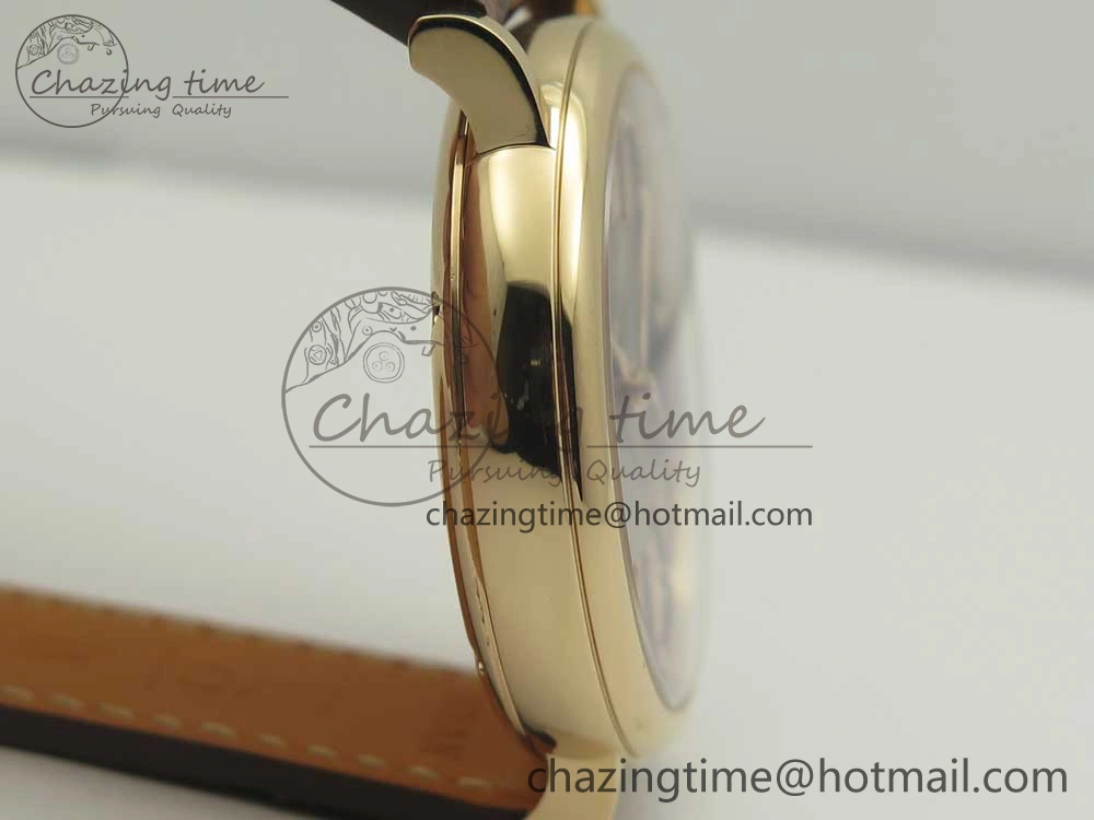 Portofino IW458101 RG MK 1:1 Best Edition Gray Dial On Brown Leather Strap MIYOTA 9015