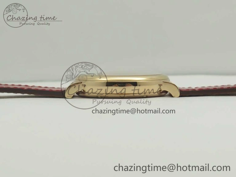 Portofino IW458101 RG MK 1:1 Best Edition Silver Dial On Red Leather Strap MIYOTA 9015