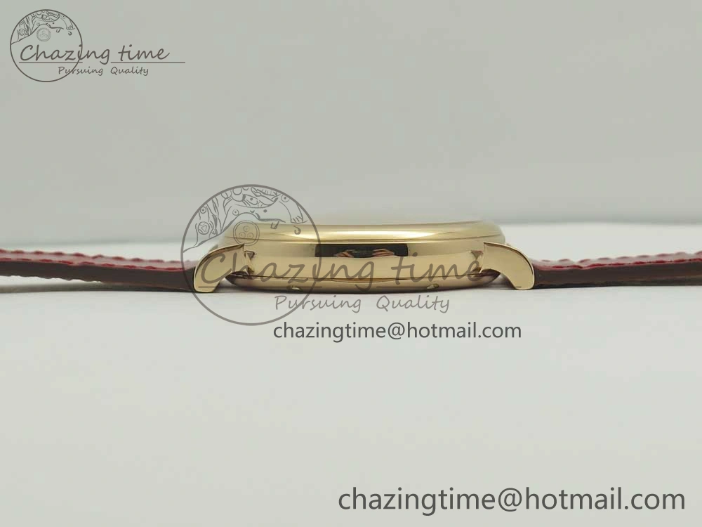 Portofino IW458101 RG MK 1:1 Best Edition Silver Dial On Red Leather Strap MIYOTA 9015
