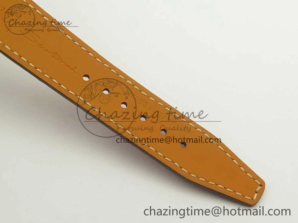 Portofino IW458101 RG MK 1:1 Best Edition Silver Dial On Red Leather Strap MIYOTA 9015