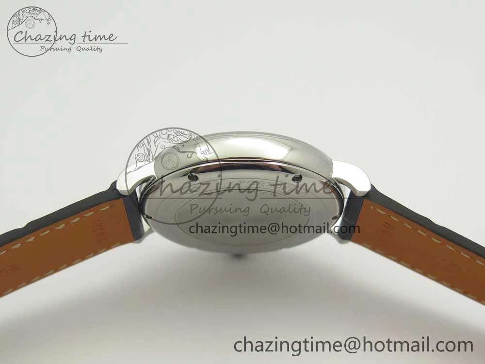Portofino IW458101 SS MK 1:1 Best Edition Blue Dial On Blue Leather Strap MIYOTA 9015