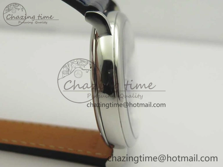 Portofino IW458101 SS MK 1:1 Best Edition Blue Dial On Blue Leather Strap MIYOTA 9015