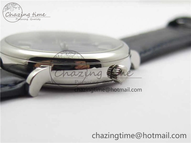 Portofino IW459402 SS MKS 1:1 Best Edition Blue Dial on Blue Leather Strap Miyota 9015