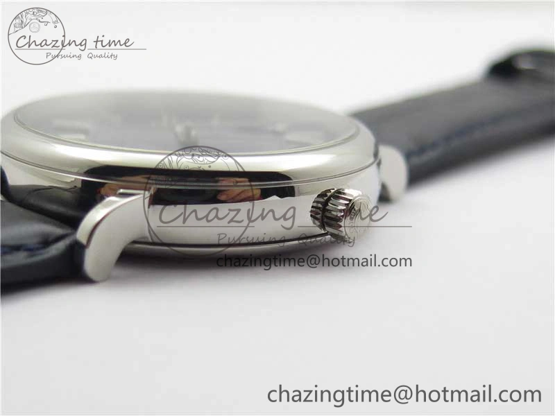 Portofino IW459402 SS MKS 1:1 Best Edition Blue Dial on Blue Leather Strap Miyota 9015