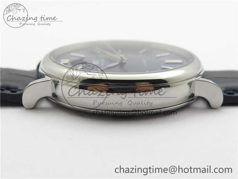 Portofino IW459402 SS MKS 1:1 Best Edition Blue Dial on Blue Leather Strap Miyota 9015