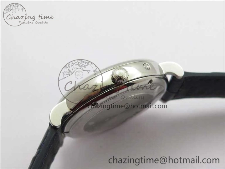 Portofino IW459402 SS MKS 1:1 Best Edition Blue Dial on Blue Leather Strap Miyota 9015