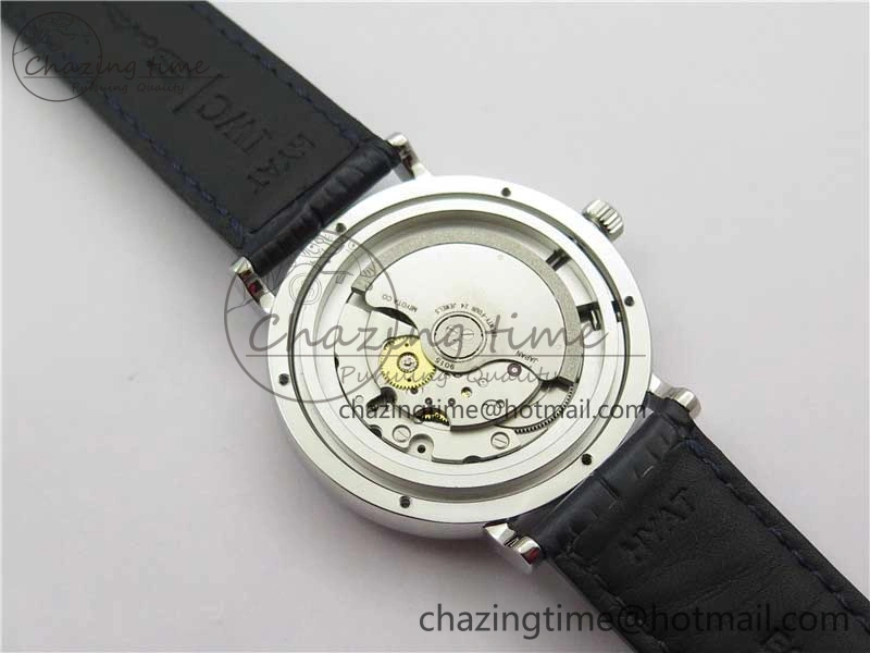 Portofino IW459402 SS MKS 1:1 Best Edition Blue Dial on Blue Leather Strap Miyota 9015