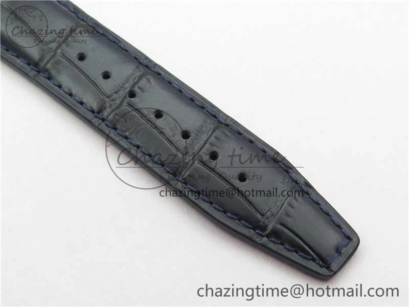 Portofino IW459402 SS MKS 1:1 Best Edition Blue Dial on Blue Leather Strap Miyota 9015