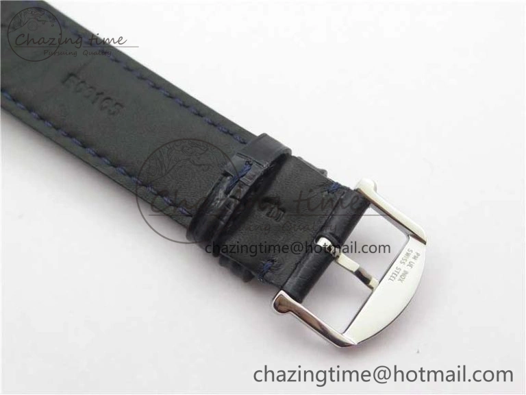 Portofino IW459402 SS MKS 1:1 Best Edition Blue Dial on Blue Leather Strap Miyota 9015