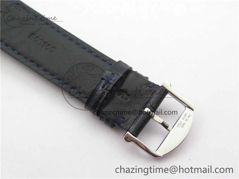 Portofino IW459402 SS MKS 1:1 Best Edition Blue Dial on Blue Leather Strap Miyota 9015