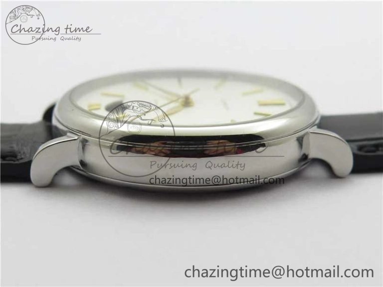 Portofino IW459402 SS MKS 1:1 Best Edition White Dial on Black Leather Strap Miyota 9015