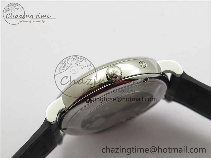 Portofino IW459402 SS MKS 1:1 Best Edition White Dial on Black Leather Strap Miyota 9015