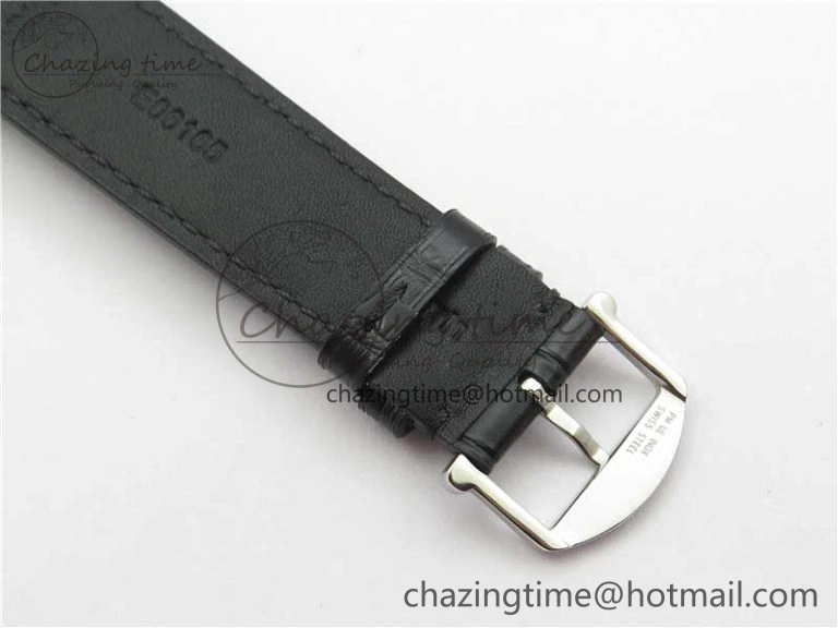 Portofino IW459402 SS MKS 1:1 Best Edition White Dial on Black Leather Strap Miyota 9015