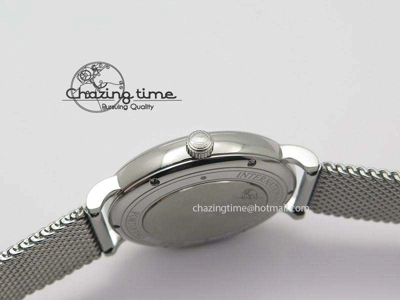 Portofino SCHAFFHAUSEN SS MKF 1:1 Best Edition Black Dial On Mesh Bracelet A2892