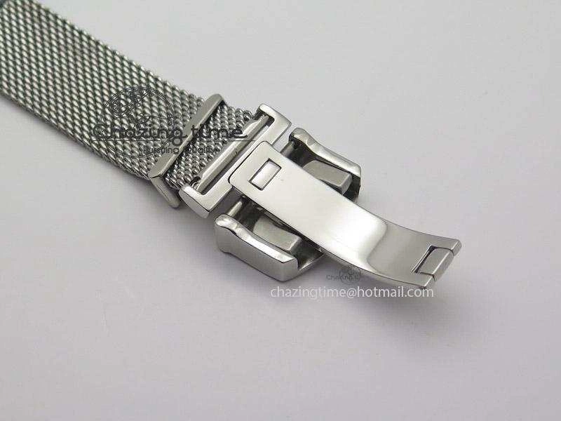 Portofino SCHAFFHAUSEN SS MKF 1:1 Best Edition Blue Dial On Mesh Bracelet A2892
